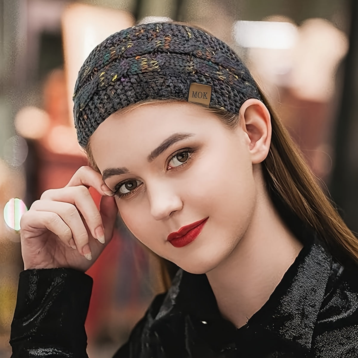 Winter Cable Knit Head Wrap Ear Warmers for Women