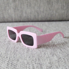 Kids Retro Square Frame Sunglasses UV Protection