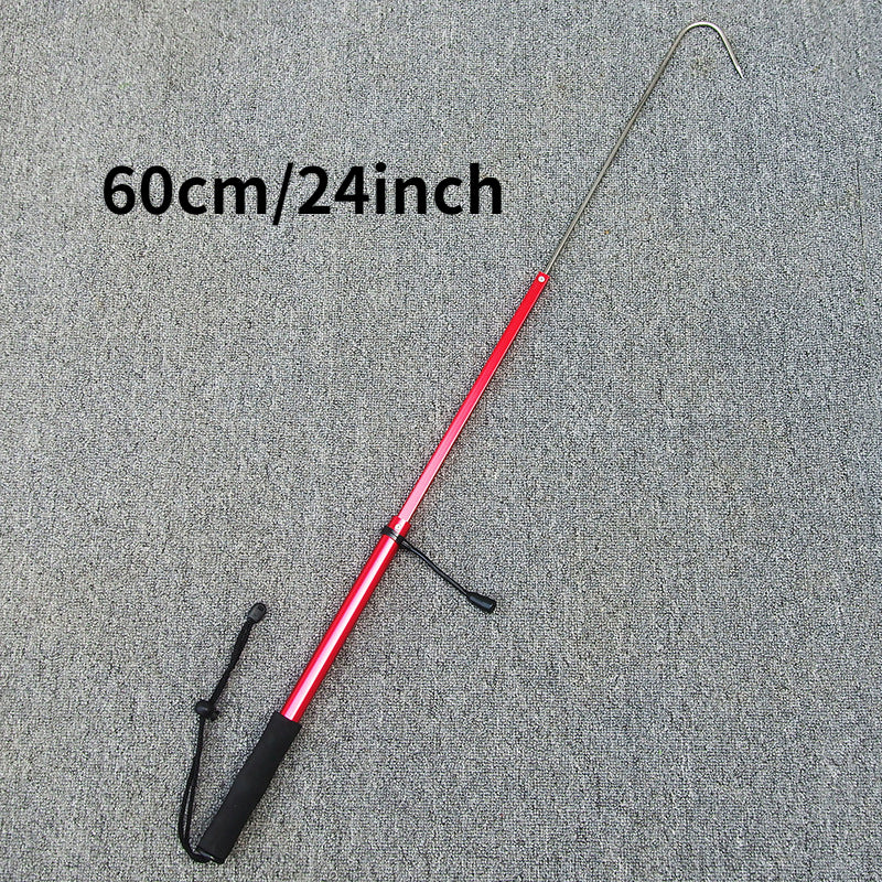 Portable Telescopic Fishing Grip with Rubber Handle Lightweight and Durable