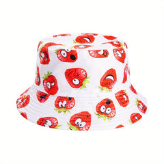 Fruit Pattern Fisherman Hat Summer Sun Protection Hat
