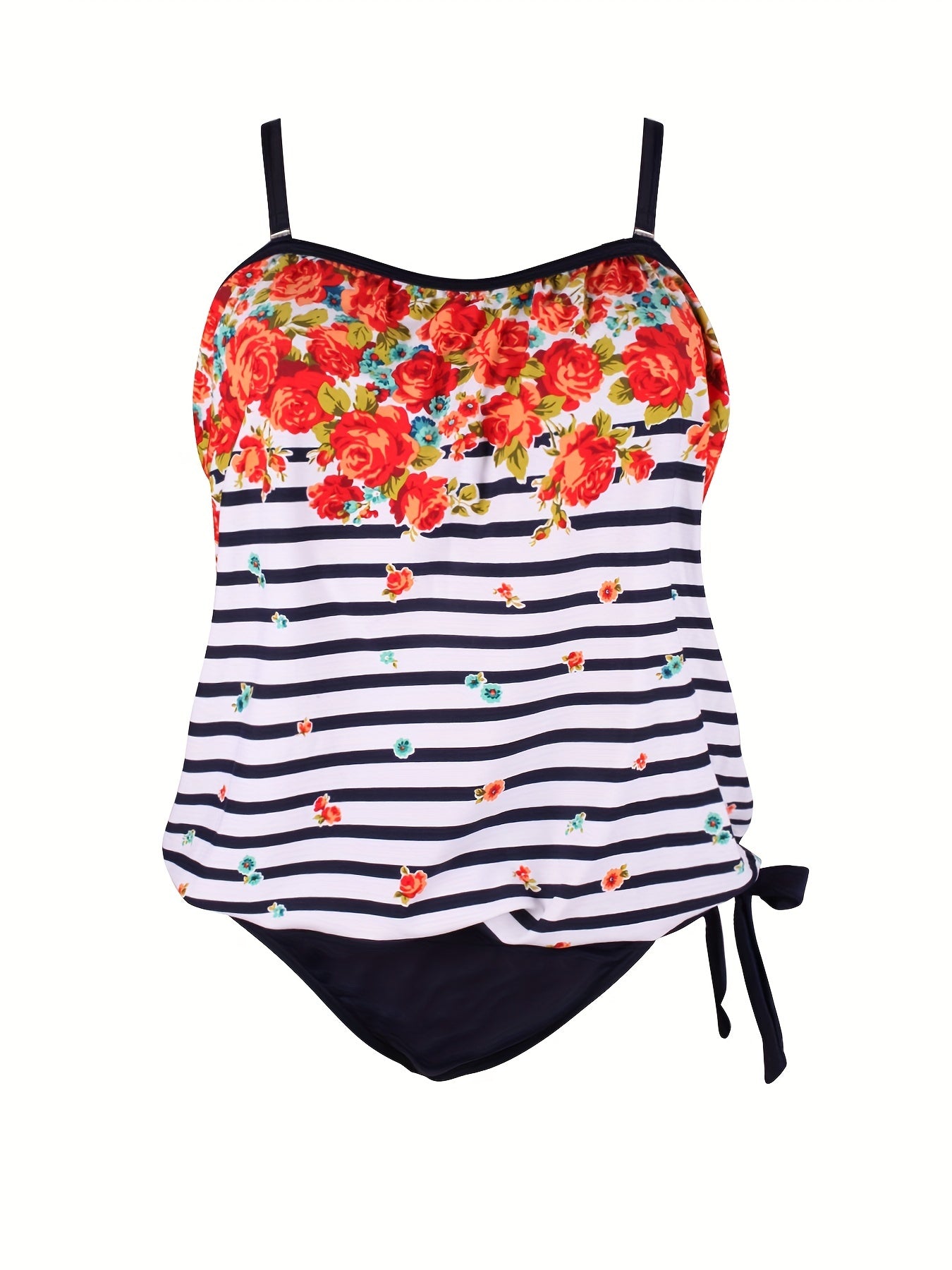 Dot Print Cami Top & Panty Swimsuit Set