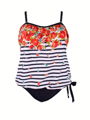 Dot Print Cami Top & Panty Swimsuit Set