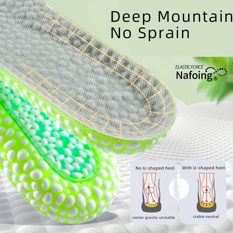 Upgraded Shock Absorption Insoles High Elastic Running Sneaker Pads