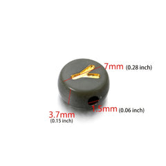 7mm Acrylic Letter Spacer Beads for Jewelry Making