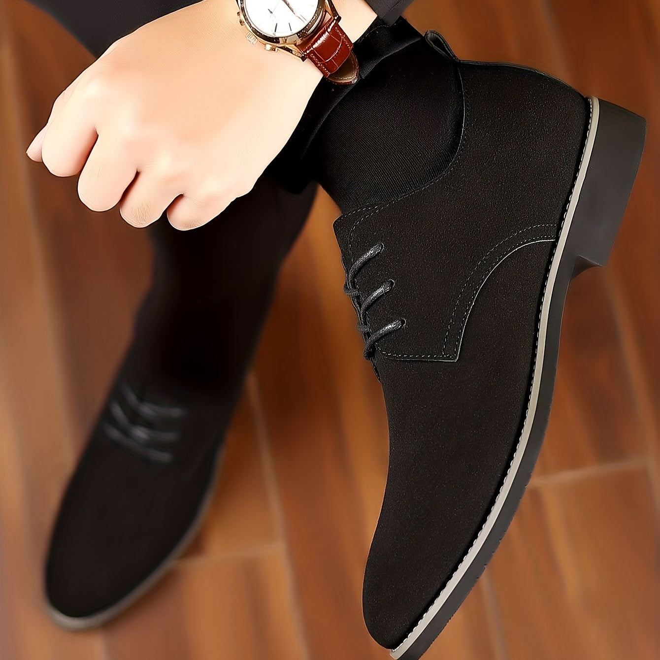 Men's Lace-up Derby Shoes Business Formal Wedding Events