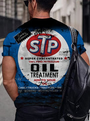 Men's Retro Style Comic Graphic Short Sleeve T-shirt