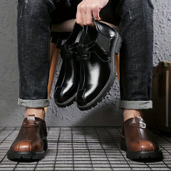 Men's Comfy Loafer Shoes with Elastic Panel