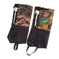 1Pair Waterproof Leg Gaiters for Outdoor Skiing & Hiking
