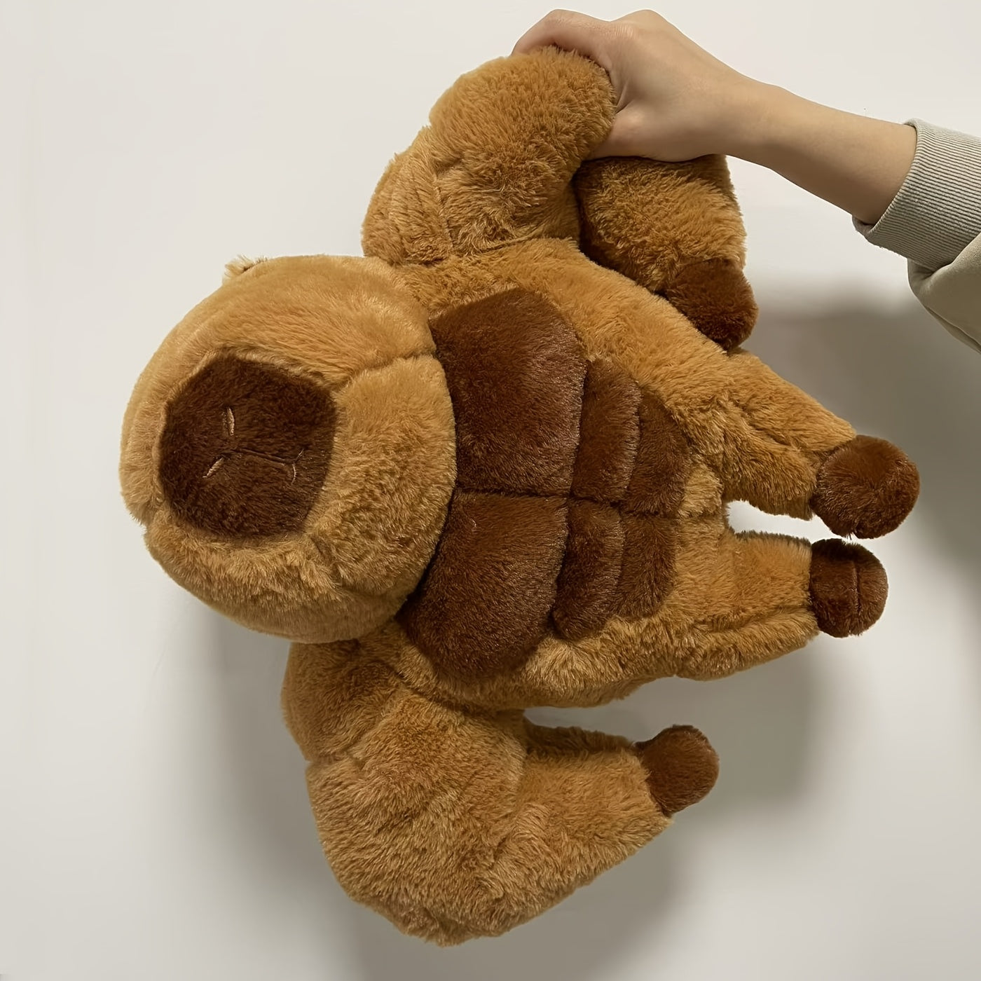 Muscle Capybara Plush Toy 19.7in Dark Brown Stuffed Animal