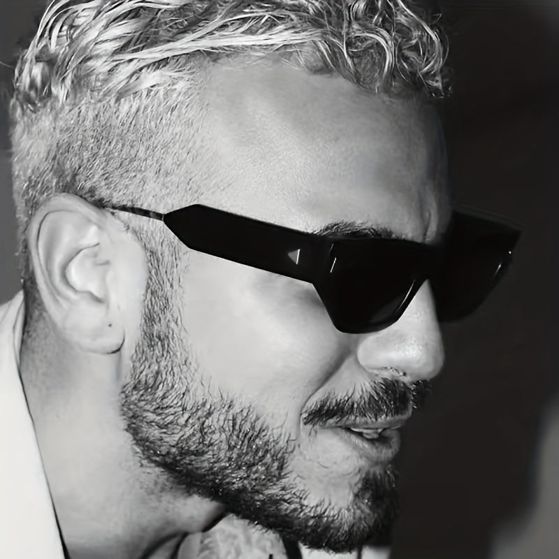Men's Cat Eye Rivet Sunglasses