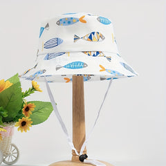 Kids Bucket Hat Cartoon Sun Protection Hat