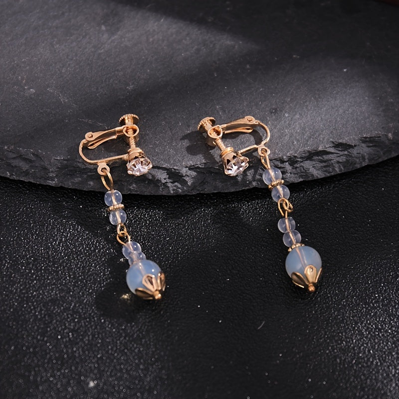 Crystal Flower Leaf Hairpin Headband Earring Set Chinese Wedding Hair Accessorie