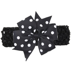 Girls Bow Knot Polka Dot Headband Head Accessories Headwear