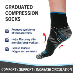 6pairs Sports Compression Socks Arch Support Breathable Comfortable Ankle Socks
