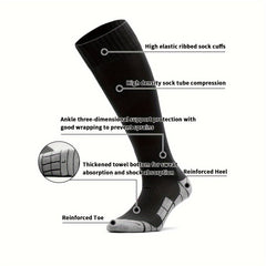 Knee High Ski Socks Non slip Football Socks Moisture Wicking