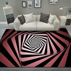 Soft Fluffy Shaggy Area Rug Large Bedside Carpet Indoor Decor Trap Illusion