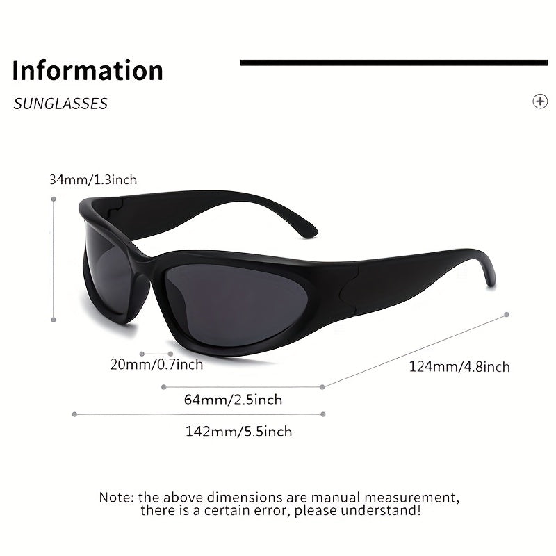 Y2K Wrap Around Sunglasses Polarized Sports Eyewear