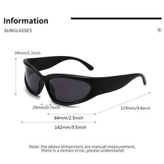 Y2K Wrap Around Sunglasses Polarized Sports Eyewear