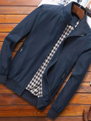 Men's Soft Shell Lapel Jacket Windproof & Waterproof