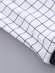 Plaid Gentleman Suit for Baby Boys Cotton Jumpsuit