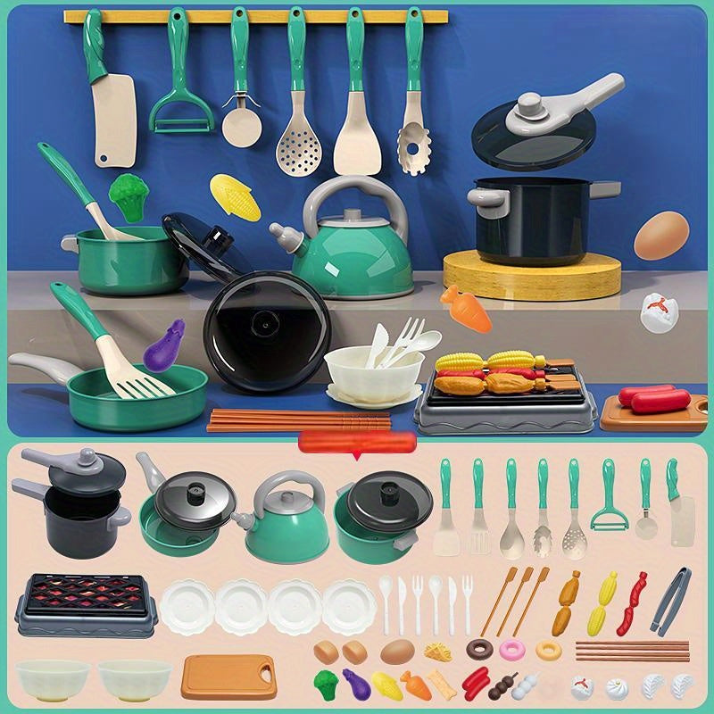 Kids' Play Kitchen Toy Set Interactive Educational Toys for Boys And Girls