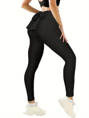 Honeycomb High Waist Leggings Butt Lifting Yoga Pants