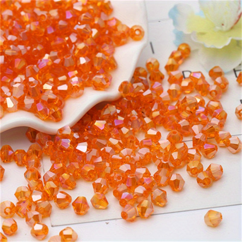 4mm Rhombus Crystal Loose Beads for DIY Jewelry Necklace Bracelet