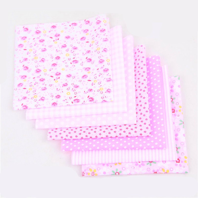 7pcs Large Cloth DIY Cotton Patchwork Doll Decorative Strips