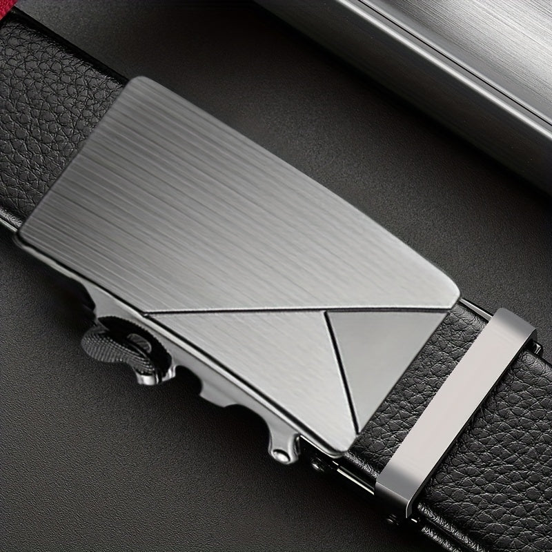 Men's Leather Belt Auto Buckle Business Casual Pants Belt