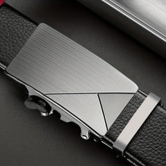 Men's Leather Belt Auto Buckle Business Casual Pants Belt
