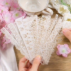 10pcs Retro Border Non Sticky Wind Account DIY Material Paper Bag
