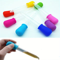 Clear Silicone Dropper 5ml Graduated Pipette Liquid Food Dropper