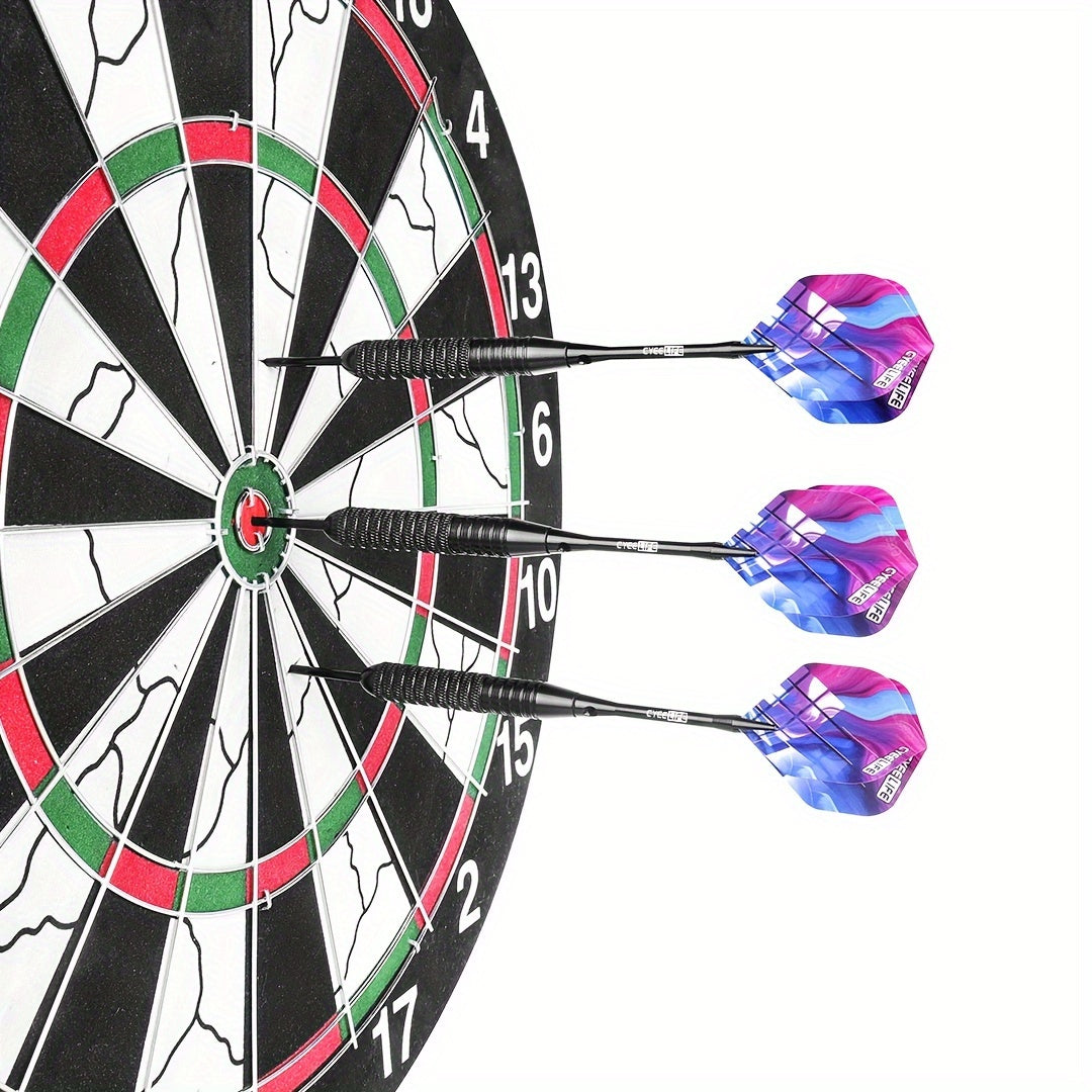 CyeeLife 26g Steel Tip Dart Set with Storage Box