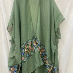 Boho Embroidery Shawl Large Wrap Sunscreen Cover Up Women