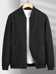 Men's Zipper Baseball Jacket Windproof Casual Spring Autumn
