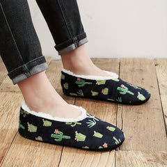 Men's Graphic Plush Cozy House Slippers Anti-skid Slip-on Shoes