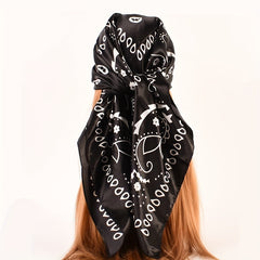 Paisley Bandana Silk Scarf Casual Shawl Hiphop Head Wrap Bag Charm