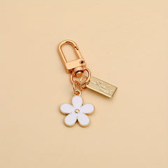 Cartoon Flower Keychain Metal Key Ring Purse Car Charm Gift
