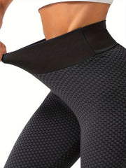 Honeycomb Butt Lifting High Waist Yoga Pants