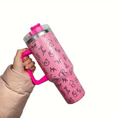 1200ml Stainless Steel Water Bottle Leakproof Tumbler Cup for Outdoor Sports