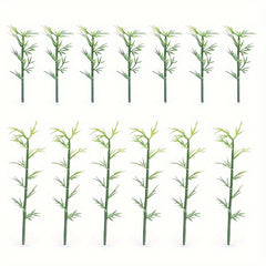 Green Plastic Bamboo Tree Home Decoration Model