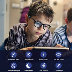 Anti Light TR90 Frame Sports Glasses for Boys