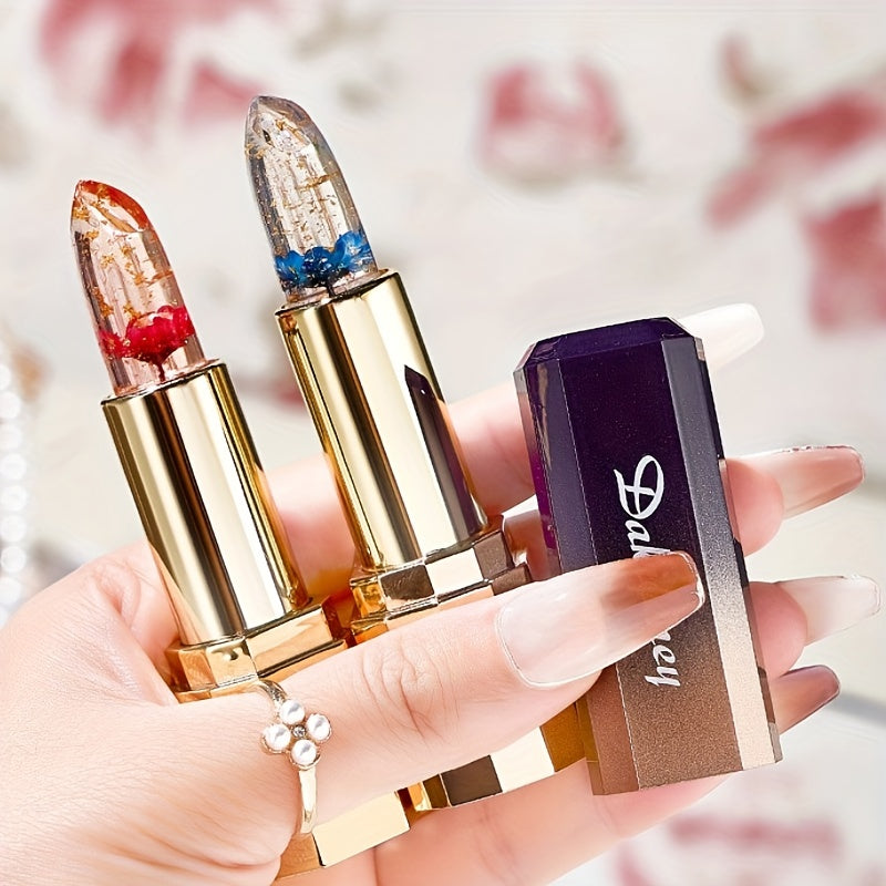 Color-Changing Flowers Lipstick Long-Lasting Waterproof Lip Balm