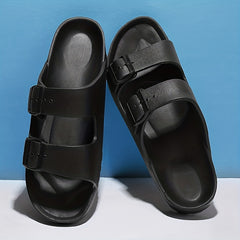 Men's Two Band Slide Sandals for Outdoor Beach