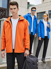 Women's Thermal Windproof Jacket Waterproof Hooded Windbreaker