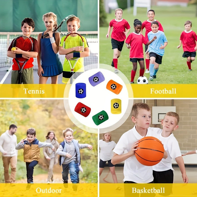 Kids Sweat Absorbent Sports Wristband for Football Basketball Running