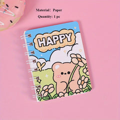 Cartoon Animal Spiral Notebook for Students Office Take Notes