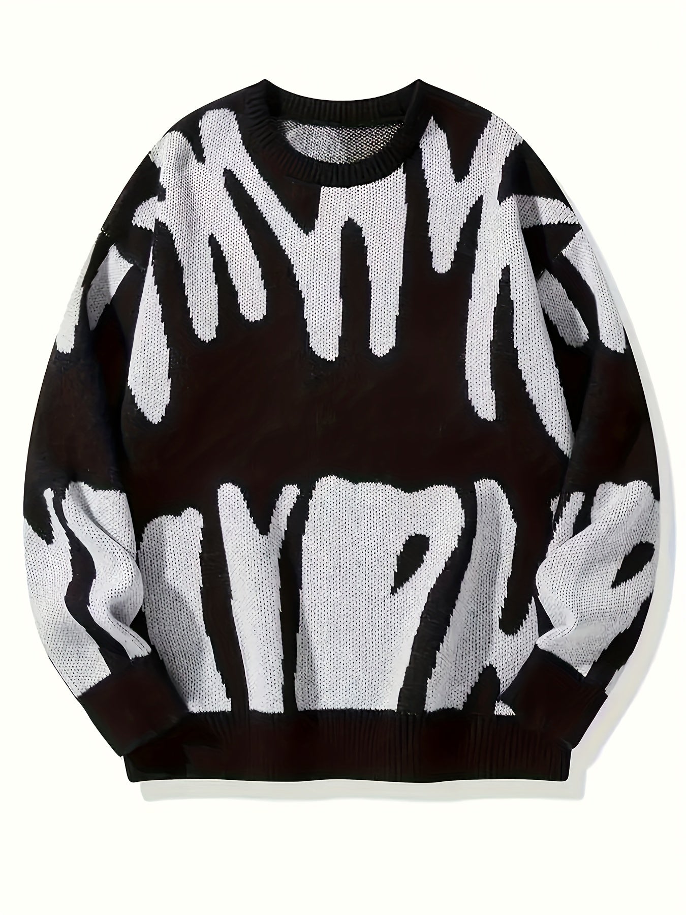 Women's Graphic Pattern Sweater Long Sleeve Round Neck Pullover