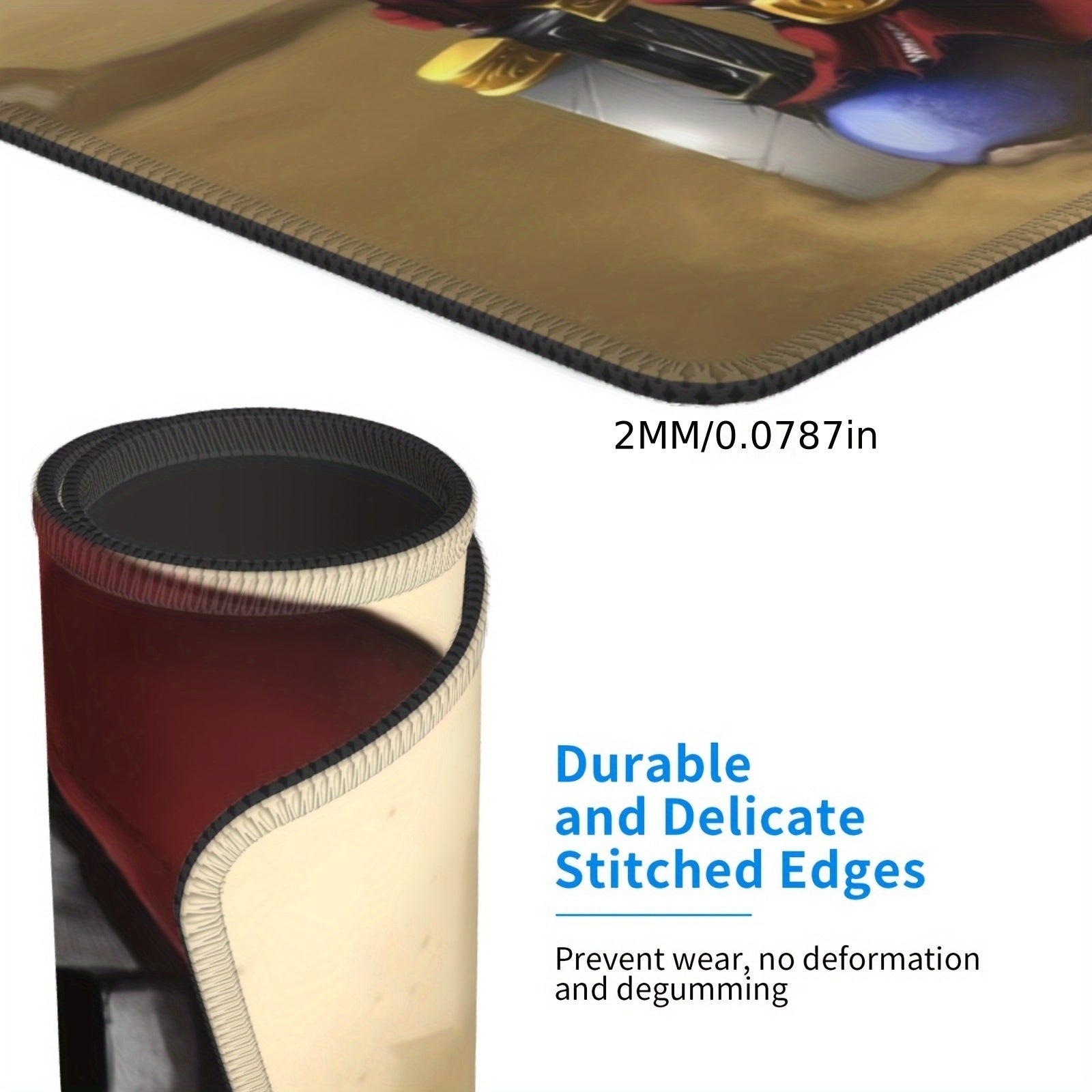 Skull Patterned Square Mousepad - Office Home Gaming Essential