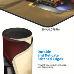 Skull Patterned Square Mousepad - Office Home Gaming Essential